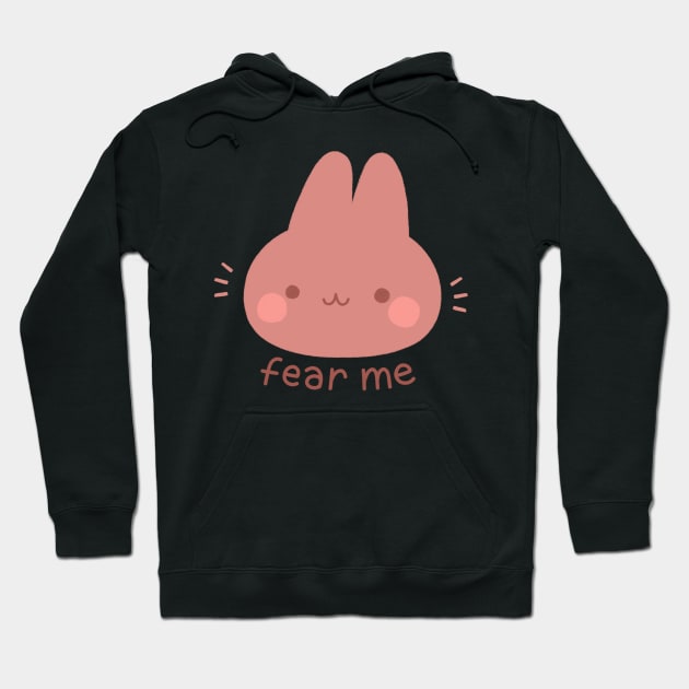 Fear Me Bunny Hoodie by Niamh Smith Illustrations